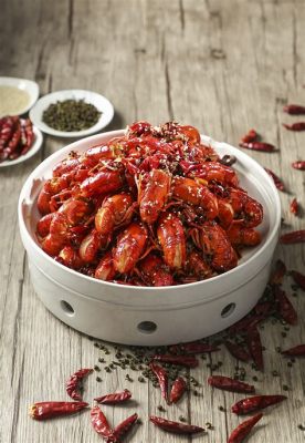  Spicy Crayfish with Chili Oil and Fermented Black Beans! A Delectable Fusion of Sichuan Heat and Earthy Umami